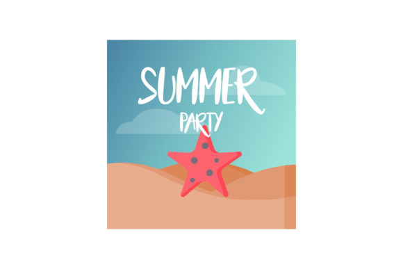 Download Summer Illustrations Starfish Sea Sand - Summer illustrations Collection
