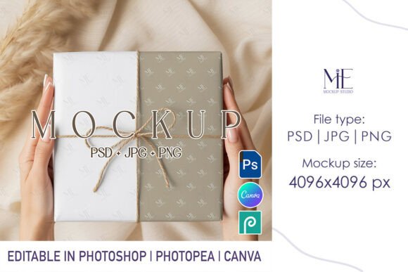 Download Wrapping Paper Mockup PSD Gift Wrap - Premium Resources