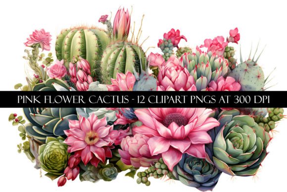 Download Pink Flower Cactus Clipart - Cactus clipart Collection