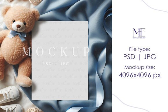 Download Baby Shower Invitation Card Mockup PSD - Psd Collection