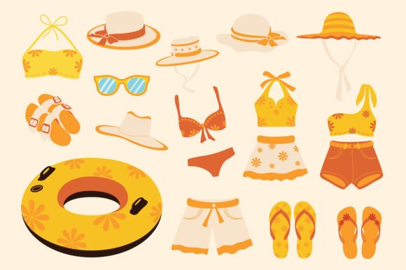 Download Collection of Summer Illustrations - Summer illustrations Collection