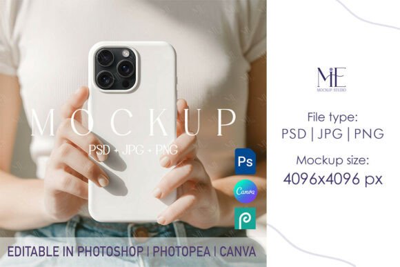 Download Phone Case Mockup PSD PNG IPhone 16 - Psd Collection