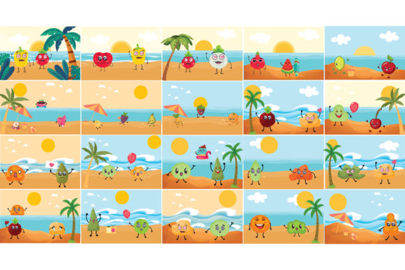 Download Summer Illustrations - Summer illustrations Collection