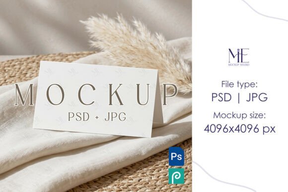 Download Place Card Mockup, Wedding Name Card PSD - Premium Resources